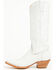 Image #3 - Idyllwind Women's Slay Exotic Python Western Boots - Snip Toe, White, hi-res