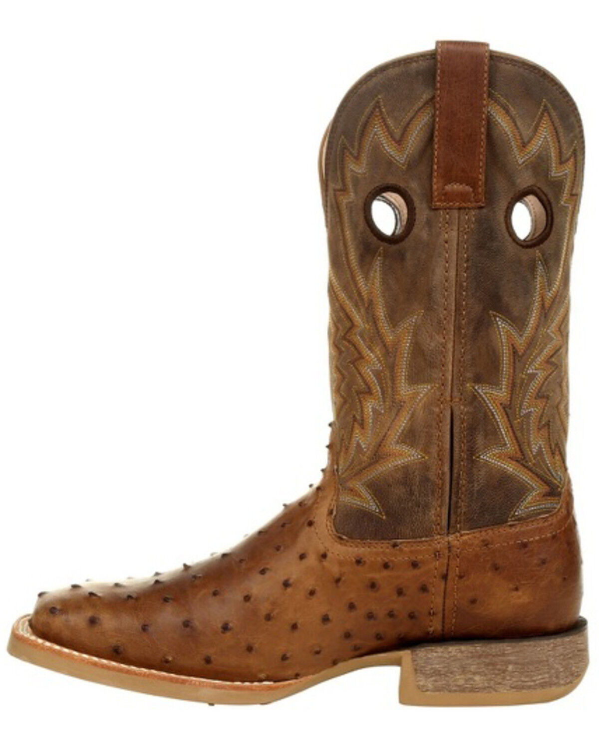 Image #3 - Durango Men's Rebel Full-Quill Ostrich Western Boots - Square Toe, , hi-res