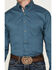 Image #3 - George Strait by Wrangler Men's Solid Long Sleeve Button-Down Stretch Western Shirt, Teal, hi-res