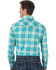 Wrangler Men's Green Plaid Flame Resistant Long Sleeve Work Shirt - Big & Tall, Green, hi-res