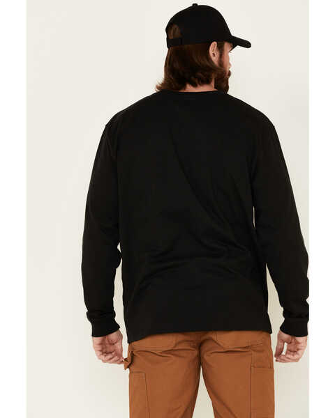 Image #5 - Carhartt Men's Loose Fit Heavyweight Long Sleeve Logo Graphic Work T-Shirt, Black, hi-res