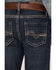 Image #2 - Cody James Little Boys' Maverick Dark Wash Straight Jeans - Sizes 4-8, Blue, hi-res