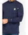Image #4 - Carhartt Men's FR Solid Long Sleeve Work Shirt - Big & Tall, Navy, hi-res
