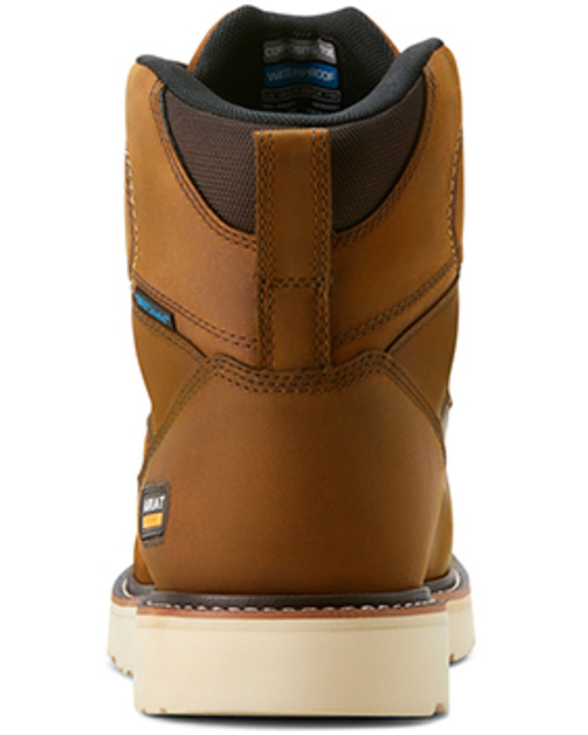 Image #3 - Ariat Men's 6" Wedge Rebar Waterproof Moc Work Boots - Composite Toe, Brown, hi-res