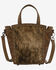 Image #1 - Wrangler Women's Genuine Hair-On Crossbody Tote, Brown, hi-res