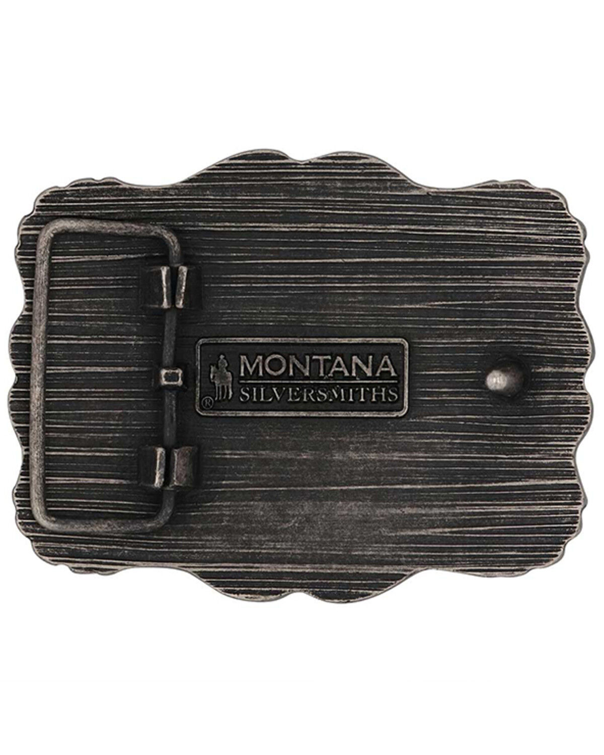 Image #2 - Montana Silversmiths Framed Longhorn Attitude Buckle, Silver, hi-res