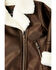 Image #2 - Urban Republic Toddler Girls' Sherpa Lined Moto Jacket, Tan, hi-res
