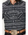 Image #3 - Rough Stock by Panhandle Men's Southwestern Stretch Long Sleeve Western Pearl Snap Shirt, Black, hi-res