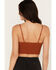 Image #4 - Shyanne Women's Mesh Embroidered Bandeau Tank Top, Pecan, hi-res