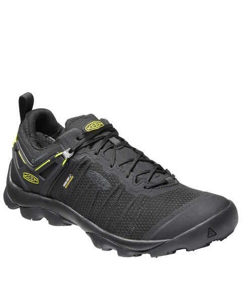 Image #1 - Keen Men's Venture Waterproof Hiking Shoes - Soft Toe, Black, hi-res