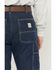 Image #4 - Carhartt Men's FR Loose Straight Dungaree Rigid Denim Jeans, Medium Wash, hi-res