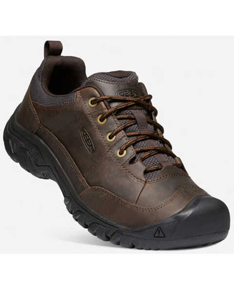 Image #1 - Keen Men's Targhee III Oxford Hiker Boots - Soft Toe, Dark Brown, hi-res