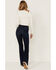 Image #3 - Idyllwind Women's Dark Denim Signature Back Pocket High Rise Boot Cut Jeans, , hi-res