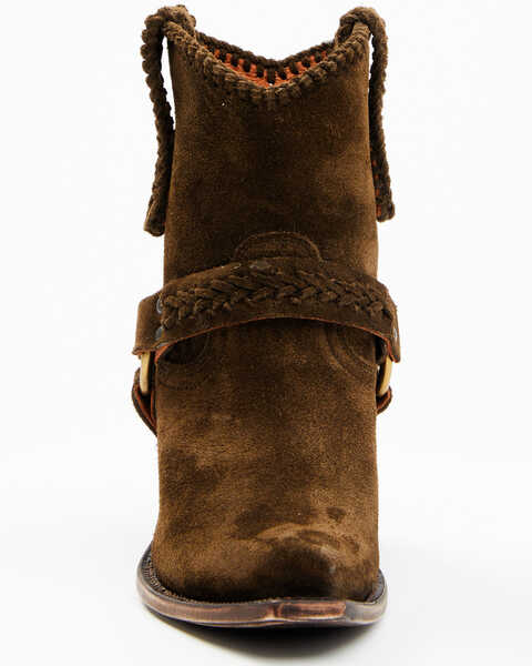 Image #4 - Cleo + Wolf Women's Willow Western Fashion Booties - Snip Toe , Olive, hi-res