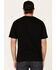 HOOey Men's Black Sunset Guadalupe Logo Graphic T-Shirt , Black, hi-res