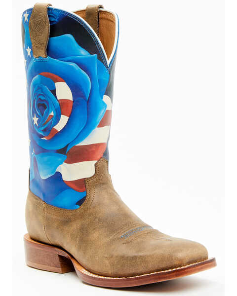 Image #1 - Twisted X Women's Olivia Bennet 11" Tech X Western Boots - Broad Square Toe, Brown, hi-res