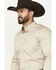 Image #2 - Cody James Men's Basic Twill Long Sleeve Button-Down Performance Western Shirt - Tall, Tan, hi-res
