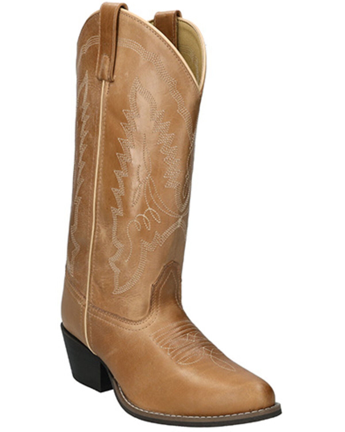 Smoky Mountain Women's Calloway Western Boots - Round Toe, Tan, hi-res