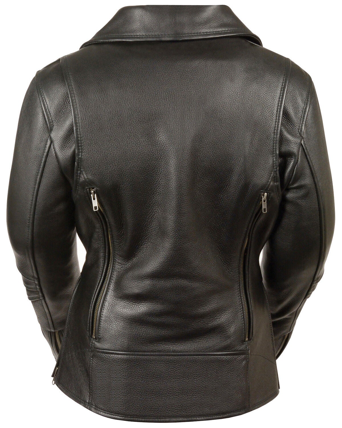Image #3 - Milwaukee Leather Women's Long Length Vented Biker Leather Jacket, , hi-res