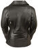 Image #3 - Milwaukee Leather Women's Long Length Vented Biker Leather Jacket, Black, hi-res