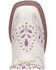 Image #6 - Laredo Women's Dionne Western Boots - Broad Square Toe, White, hi-res