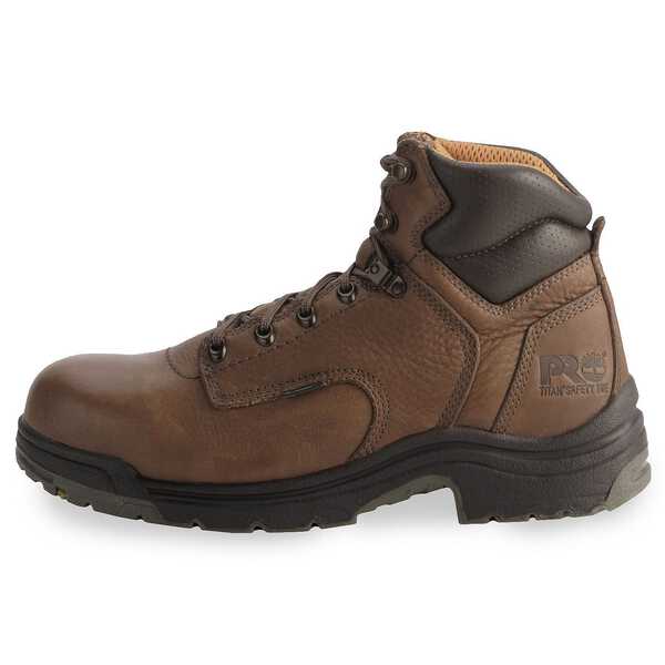 Timberland Pro Men's 6" TiTAN Boots - Composite Toe, Coffee, hi-res