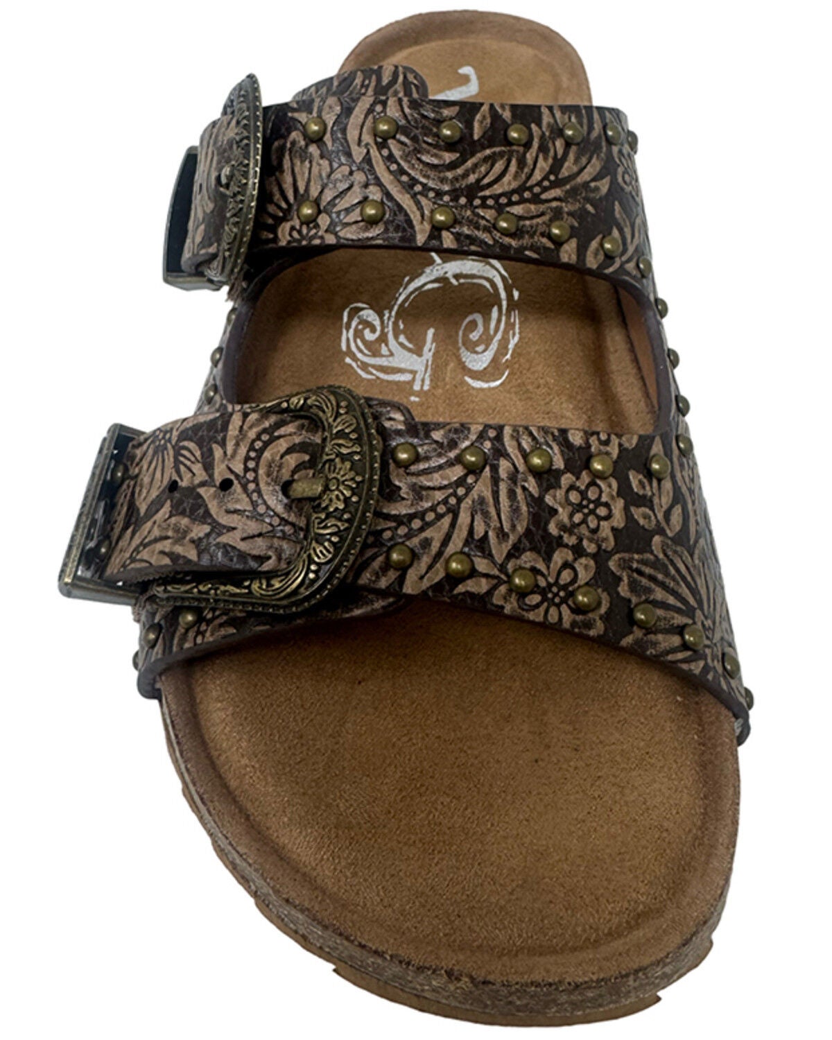 Image #4 - Very G Women's Heidi Tooled Sandals, Brown, hi-res
