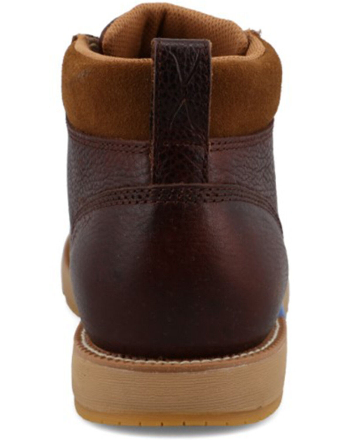 Image #5 - Twisted X Men's 5" CellStretch® Wedge Sole Boots - Moc Toe, Mahogany, hi-res