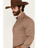 Image #2 - Cody James Men's Adkins Plaid Print Long Sleeve Button-Down Stretch Western Shirt, Tan, hi-res