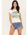 Image #2 - Wrangler Women's Support Your Local Ranch Rainbow Graphic Tee, Ivory, hi-res