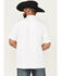 Image #4 - RANK 45® Men's Pickup Dobby Geo Print Short Sleeve Button-Down Polo, White, hi-res