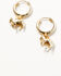 Image #3 - Shyanne Women's Golden Charm Earring Set - 3 Piece, Gold, hi-res