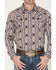 Image #3 - RANK 45&reg; Men's White Mountain Southwestern Striped Print Long Sleeve Snap Stretch Western Shirt, Multi, hi-res