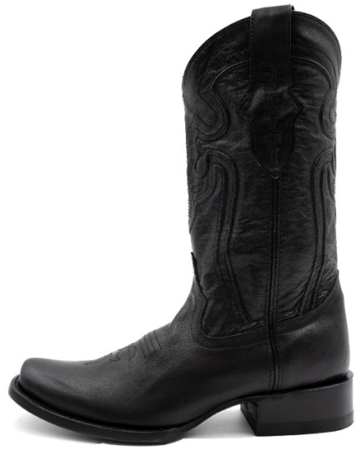 Image #3 - Ferrini Men's Wyatt Western Boots - Square Toe, Black, hi-res
