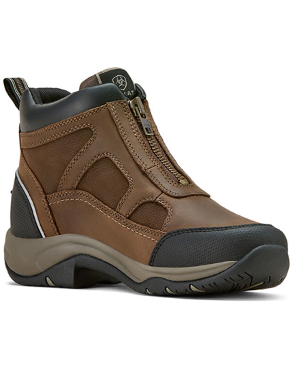 Image #1 - Ariat Women's Terrain Zip Waterproof Boots - Round Toe, Brown, hi-res