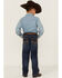 Cody James Youth Boys' Morgan Medium Wash Mid Rise Stretch Relaxed Bootcut Jeans, Blue, hi-res