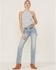 Image #1 - Cleo + Wolf Women's Carpenter Straight Denim Jeans, Light Wash, hi-res