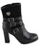 Image #3 - Milwaukee Leather Women's Block Heel Triple Strap Riding Boots - Round Toe, Black, hi-res