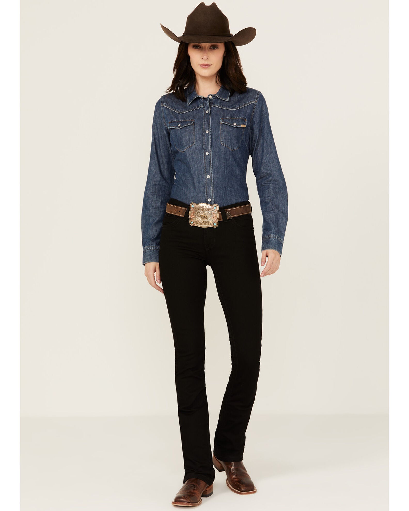 Product Name Kimes Ranch Women's Betty Black Modest Bootcut Stretch