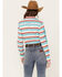 Image #4 - Ariat Women's Kirby Serape Striped Long Sleeve Button Down Stretch Western Shirt, Teal, hi-res
