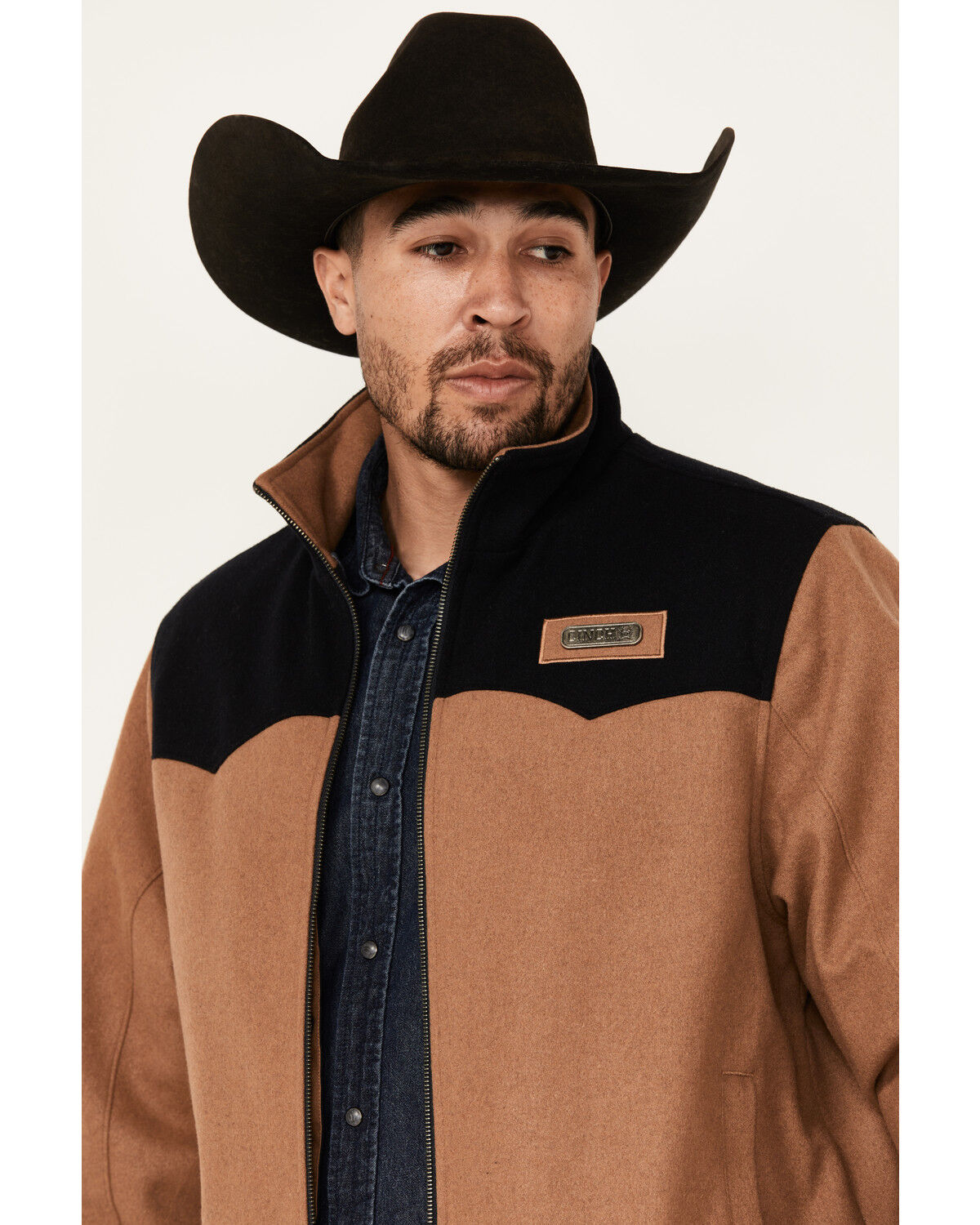 Image #2 - Cinch Men's Concealed Carry Color Block Zip Jacket, Brown, hi-res