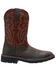Image #2 - Wolverine Men's Rancher Waterproof Western Work Boots - Steel Toe, Brown, hi-res