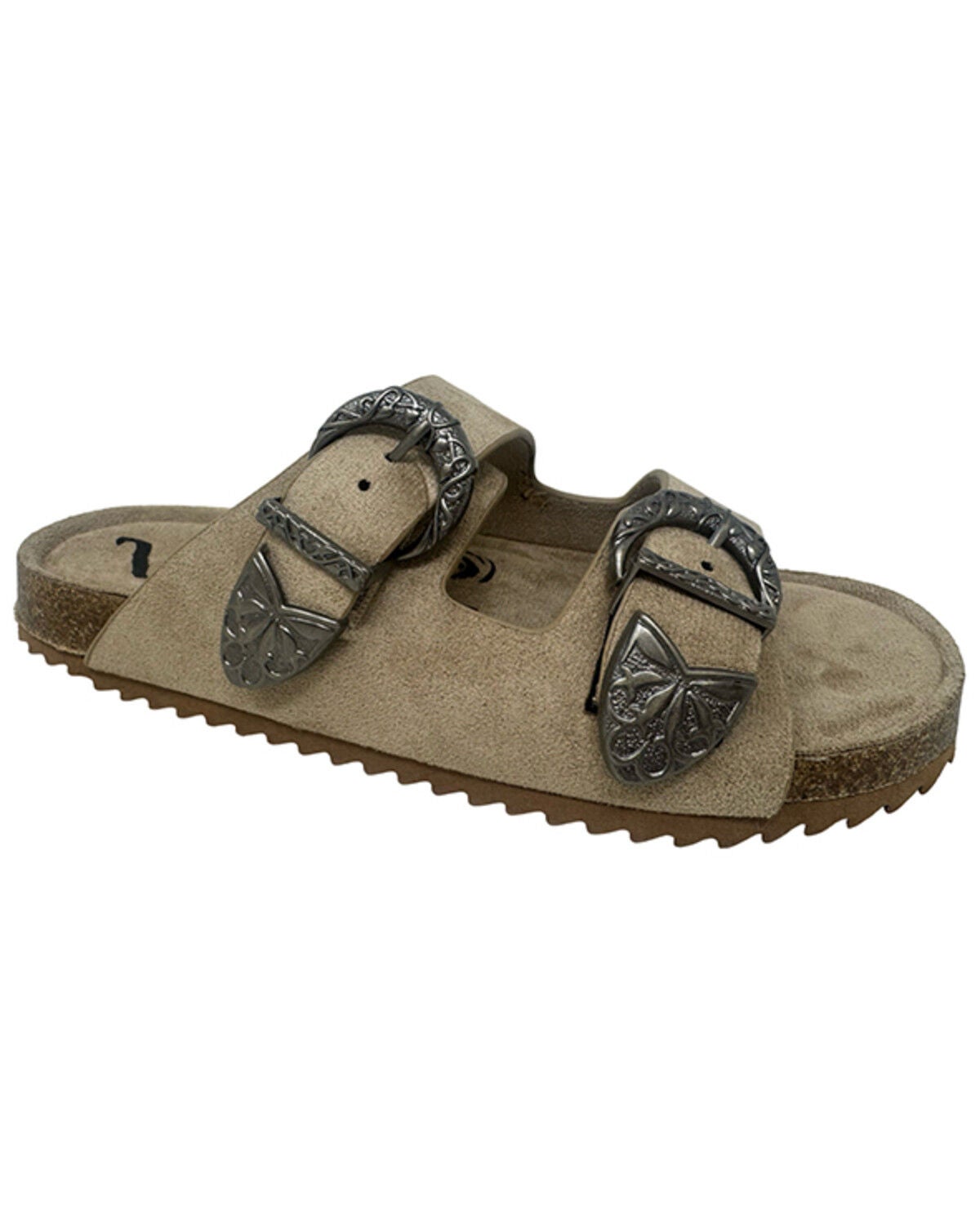 Image #1 - Very G Women's Skye Buckle Sandals, Taupe, hi-res
