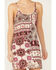 Image #3 - Shyanne Women's Printed Challis Mini Slip Dress, Taupe, hi-res