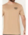 Image #3 - Moonshine Spirit Men's Card Player Short Sleeve Graphic T-Shirt, Sand, hi-res