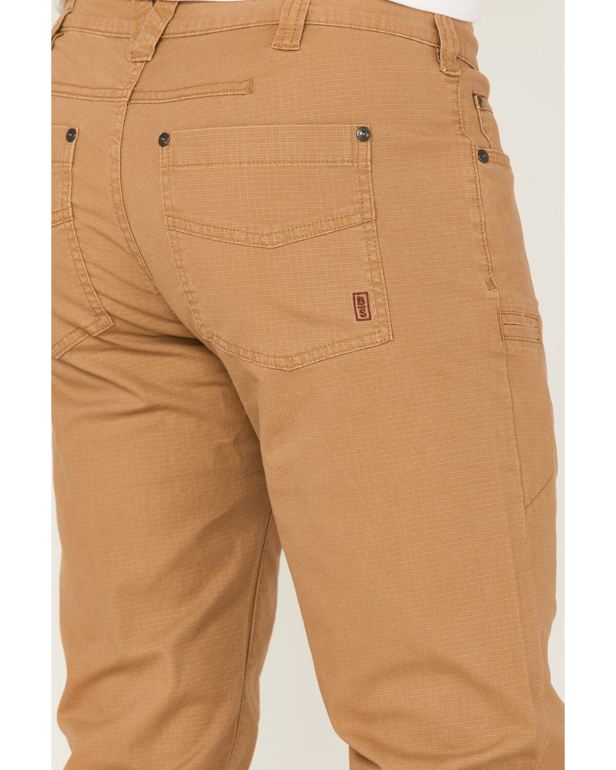 Image #4 - Brothers and Sons Men's Weathered Ripstop Slim Straight Outdoor Pants, Beige/khaki, hi-res