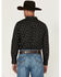 Image #4 - Cody James Men's Saddle Peak Floral Print Long Sleeve Snap Western Shirt, Black, hi-res