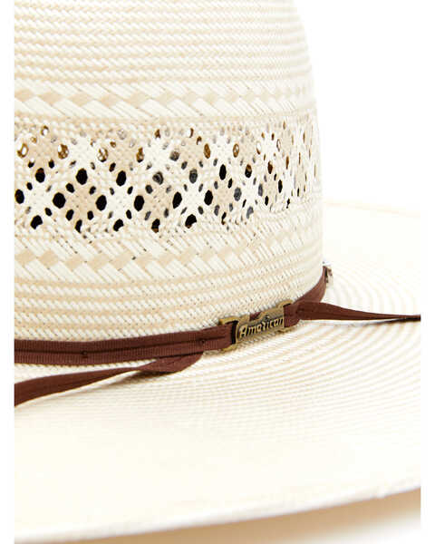 American Hat Company Men's 5" Open Crown Western Straw Hat , Natural, hi-res