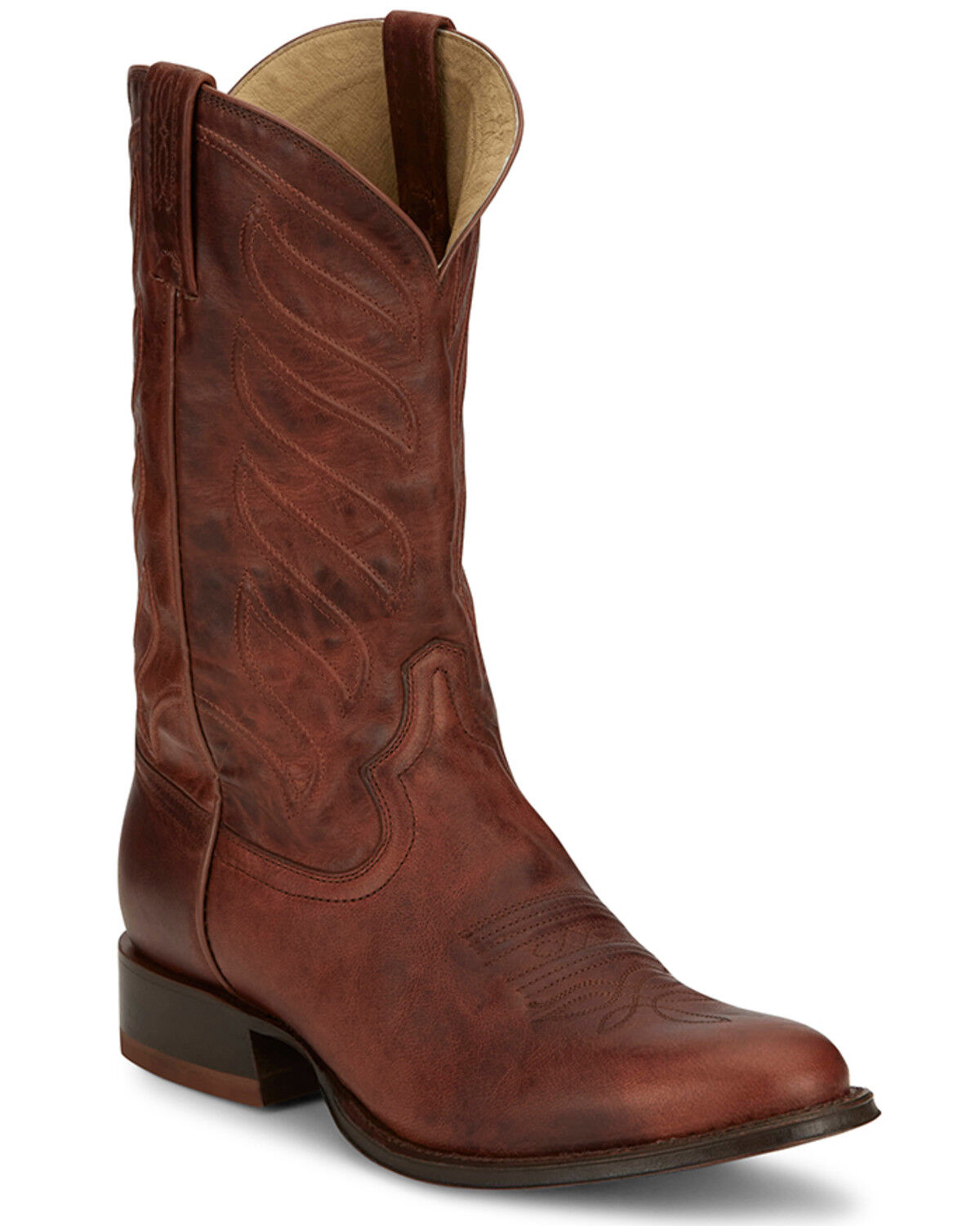 Image #1 - Tony Lama Men's Lenado Western Boots - Round Toe, Cognac, hi-res