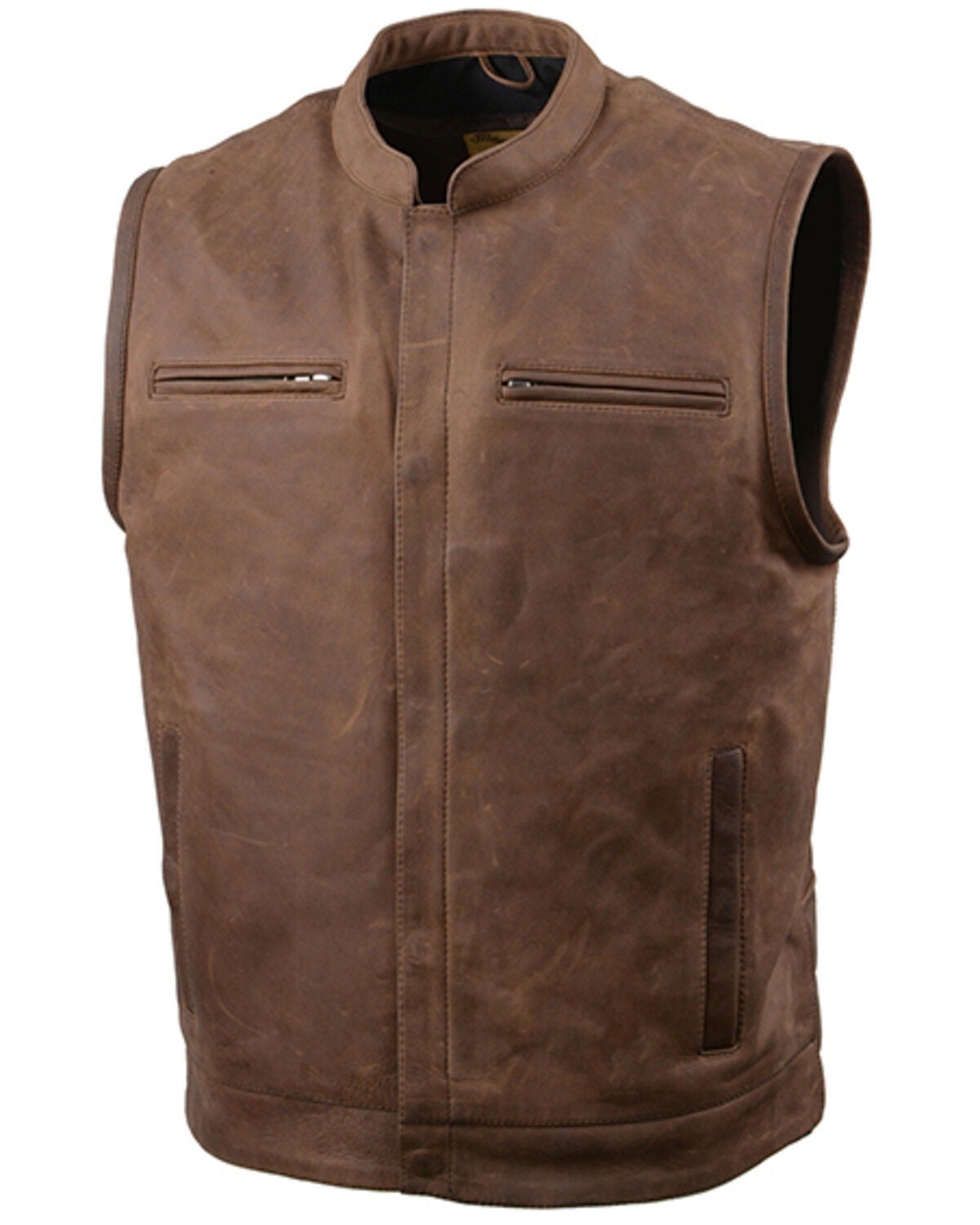 Milwaukee Leather Men's Rustler Concealed Carry Vintage Motorcycle ...